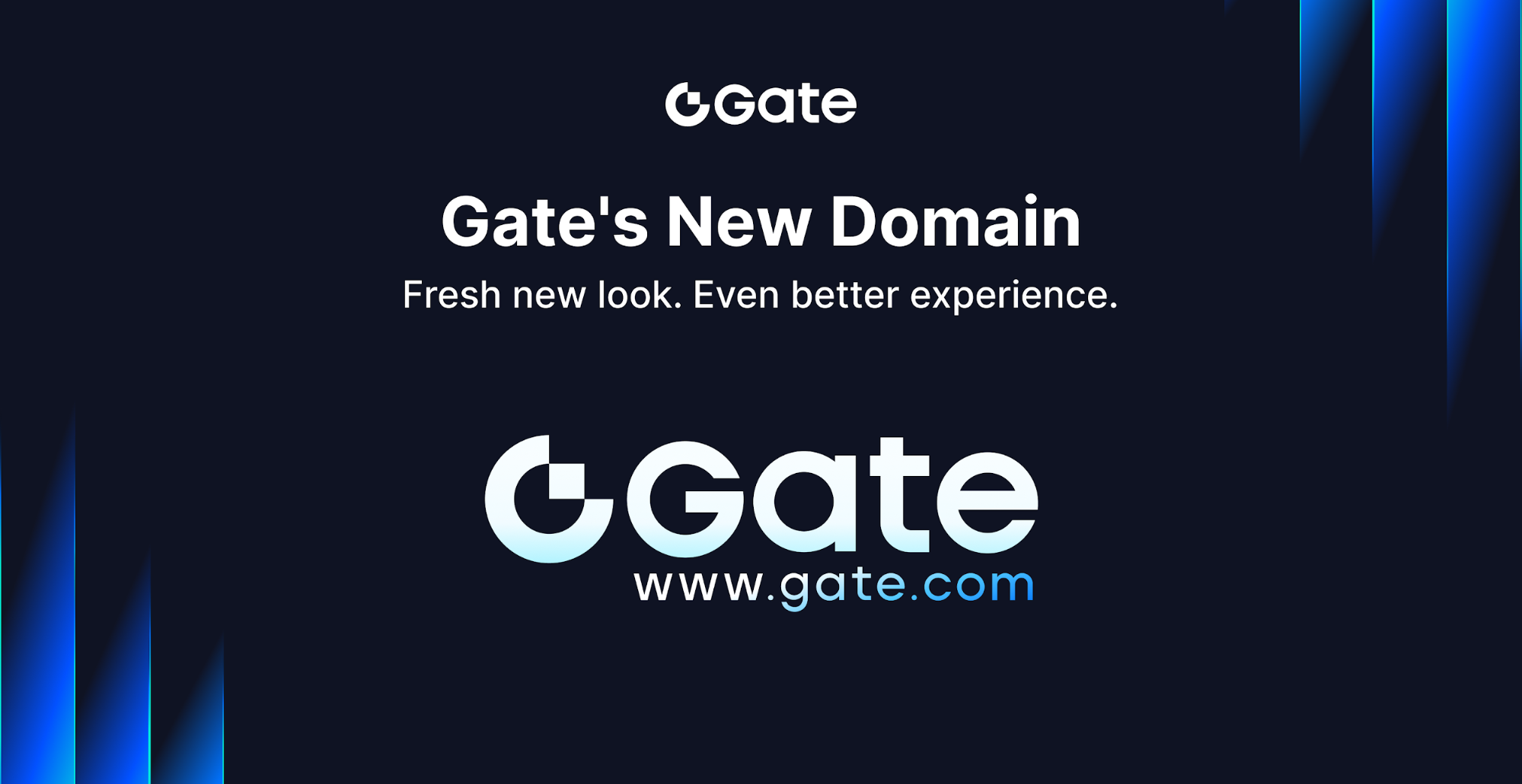 Gate Introduces Brand New Domain Gate.com and Brand Logo, Advancing Toward the "Next-Generation Crypto Exchange"